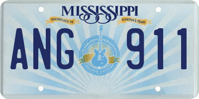 MS license plate ANG911