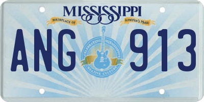 MS license plate ANG913