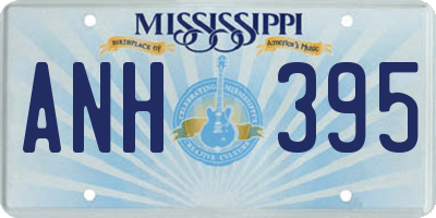 MS license plate ANH395