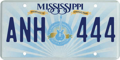 MS license plate ANH444