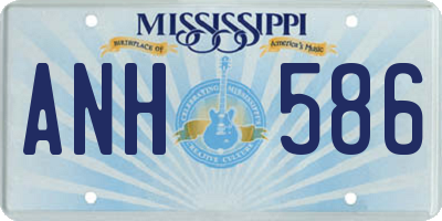 MS license plate ANH586