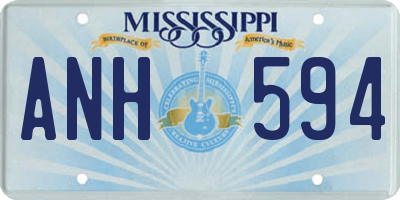 MS license plate ANH594