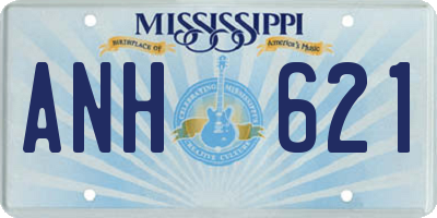 MS license plate ANH621