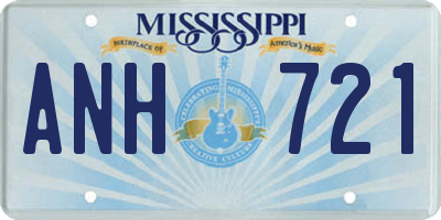 MS license plate ANH721
