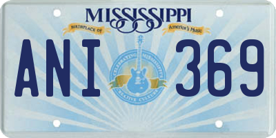 MS license plate ANI369