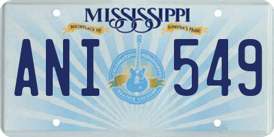 MS license plate ANI549