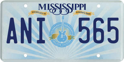 MS license plate ANI565