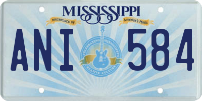 MS license plate ANI584