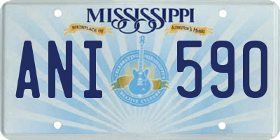 MS license plate ANI590