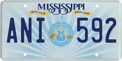 MS license plate ANI592