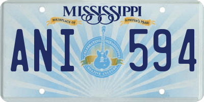 MS license plate ANI594