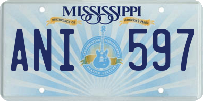 MS license plate ANI597