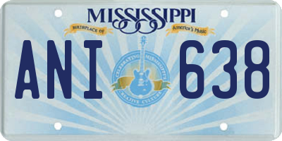 MS license plate ANI638