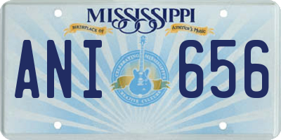 MS license plate ANI656