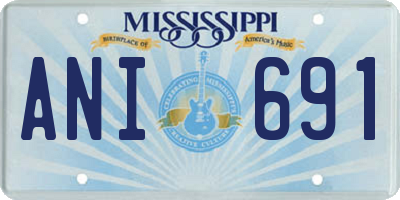 MS license plate ANI691