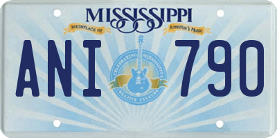 MS license plate ANI790