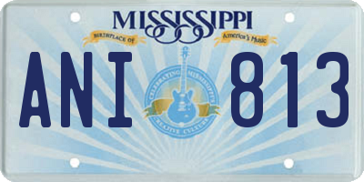 MS license plate ANI813