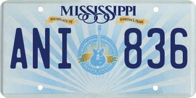 MS license plate ANI836