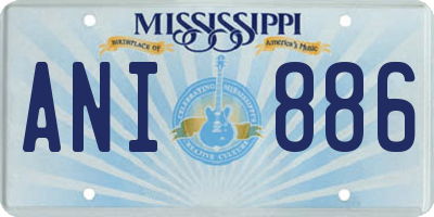 MS license plate ANI886