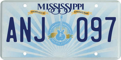 MS license plate ANJ097