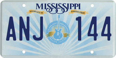 MS license plate ANJ144