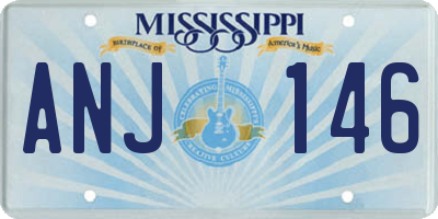 MS license plate ANJ146