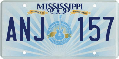 MS license plate ANJ157