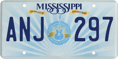 MS license plate ANJ297