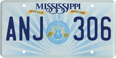 MS license plate ANJ306