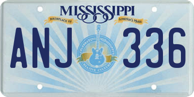 MS license plate ANJ336