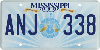 MS license plate ANJ338