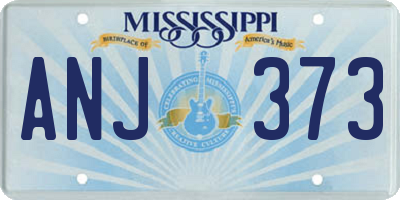 MS license plate ANJ373