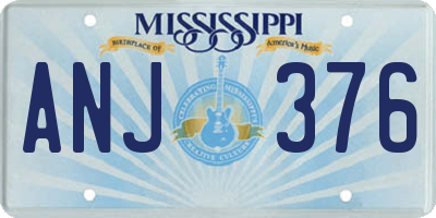 MS license plate ANJ376