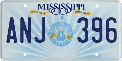 MS license plate ANJ396