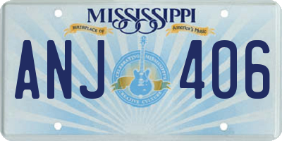 MS license plate ANJ406