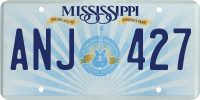 MS license plate ANJ427