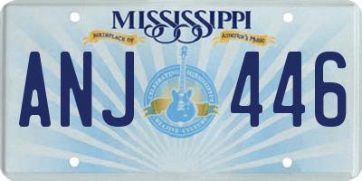 MS license plate ANJ446