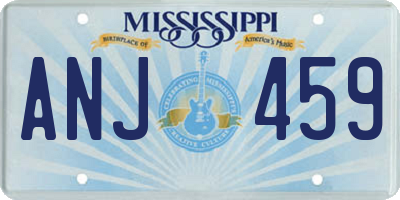 MS license plate ANJ459