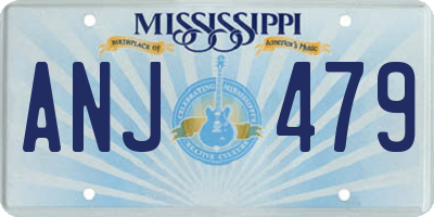 MS license plate ANJ479