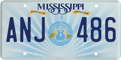 MS license plate ANJ486