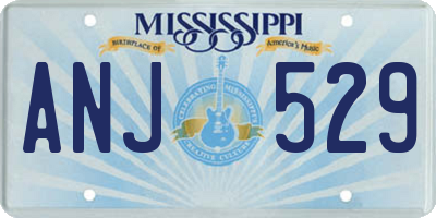 MS license plate ANJ529