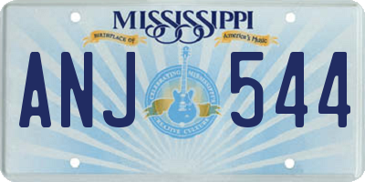 MS license plate ANJ544