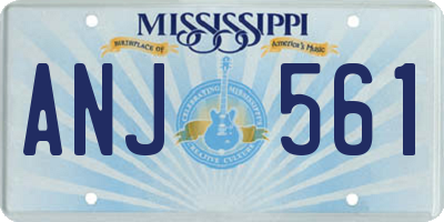MS license plate ANJ561