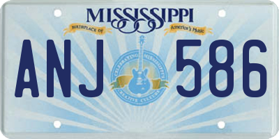 MS license plate ANJ586