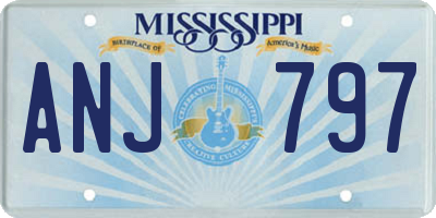 MS license plate ANJ797