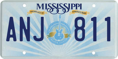 MS license plate ANJ811