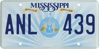 MS license plate ANL439