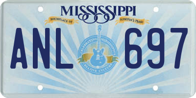 MS license plate ANL697