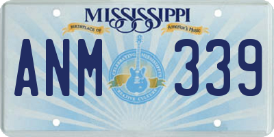 MS license plate ANM339