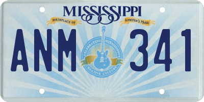 MS license plate ANM341